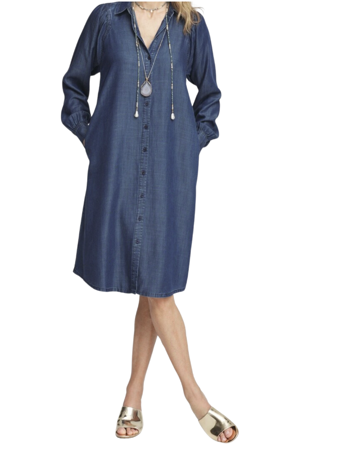Dolman Sleeve Shirtdress